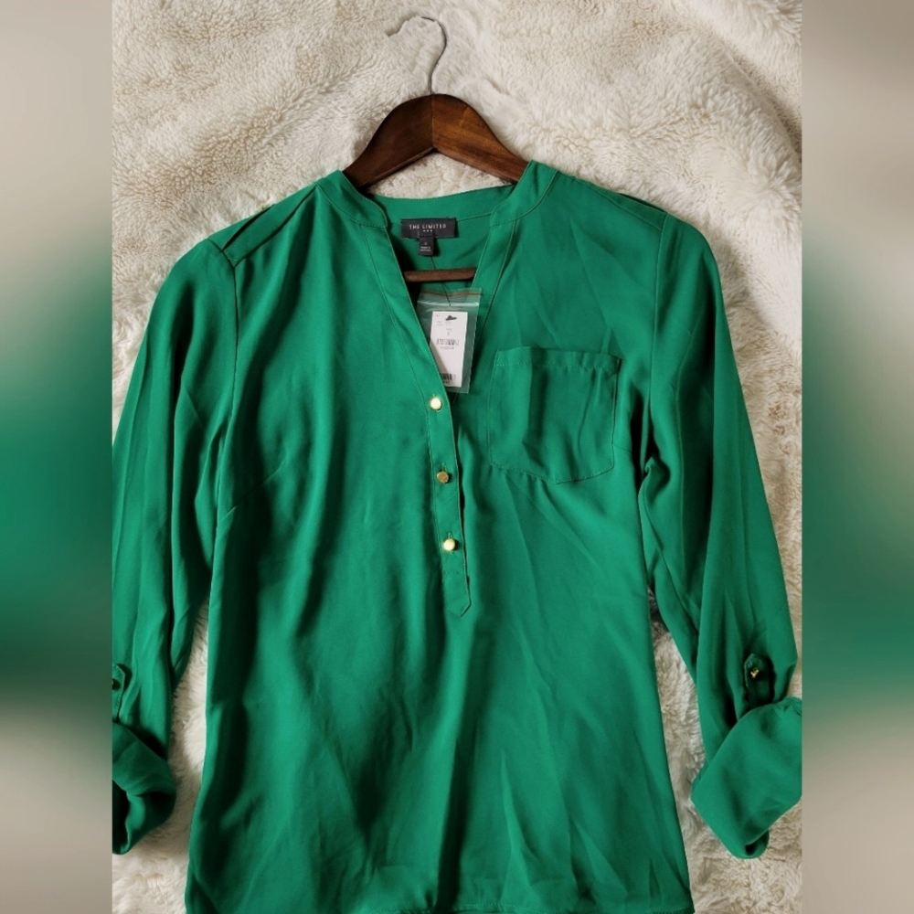 The Limited Size Small Green Blouse